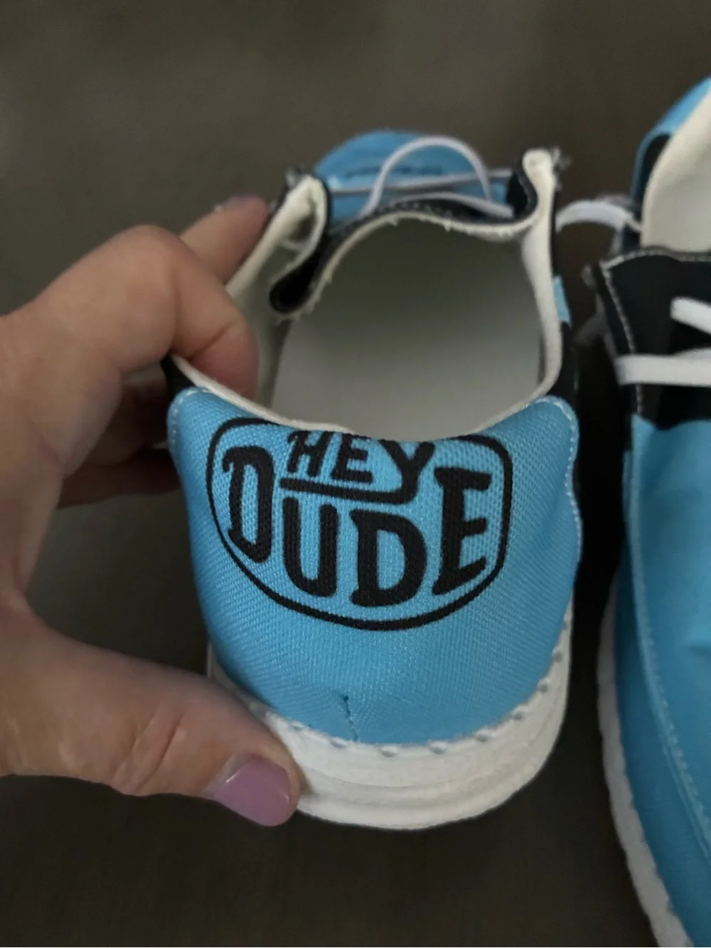 Hey dude hockey club Utah mens Blue Slip-On Athletic Shoes size 43